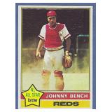 Sharp 1976 Topps #300 Johnny Bench Cincinnati Reds