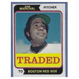 Sharp 1974 Topps 330T Juan Marichal Traded Red Sox