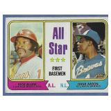 1974 Topps #332 Hank Aaron AS 1st Basemen