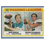 Sharp 1978 Topps #331 Passing Ldrs Griese Staubach