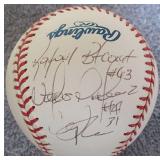 2005 Indians Signed Baseball (4) w/ Cliff Lee