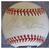 Rocky Colavito Signed OAL Photo Baseball