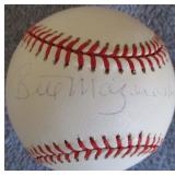 Bill Mazeroski Signed ONL Baseball PSA Sticker