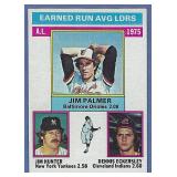 1976 Topps #202 ERA Ldrs Palmer Catfish Eckersley