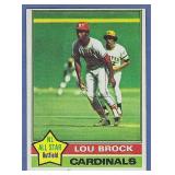 Sharp 1976 Topps #10 Lou Brock St. Louis Cardinals