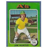 1975 Topps #230 Jim Catfish Hunter Oakland A's