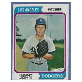 1974 Topps #451 Tommy John Los Angeles Dodgers