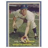 Sharp 1957 Topps 30 Pee Wee Reese Brooklyn Dodgers