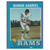 High Grade 1971 Topps #230 Roman Gabriel LA Rams