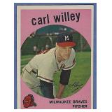 High Grade 1959 Topps #95 Carl Willey Braves