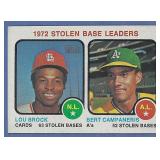 1973 Topps #64 Stolen Base Leaders Lou Brock
