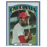 Sharp 1972 Topps #200 Lou Brock St Louis Cardinals