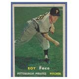 Sharp 1957 Topps #166 Roy Face Pittsburgh Pirates