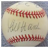 Mel Harder & Carlos Baerga Signed Baseball PSA/DNA