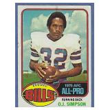 1976 Topps #300 OJ Simpson Buffalo Bills