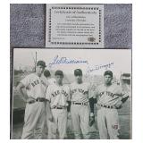 Ted Williams & Joe Dimaggio Signed 8x10 Photo COA