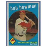 1959 Topps #221 Bob Bowman Philadelphia Phillies