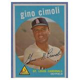 High Grade 1959 Topps #418 Gino Cimoli Cardinals