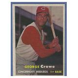 High Grade 1957 Topps #73 George Crowe Cincy Reds
