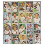 Lot Of (20) 1952 Bowman Baseball Cards