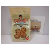 MUHAMMAD ALI SIGNED 1985 CHAMP COOKIE BAG. JSA