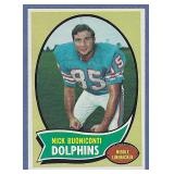 1970 Topps #244 Nick Buoniconti Miami Dolphins