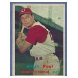 High Grade 1957 Topps #157 Wally Post Cincy Reds
