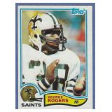 Sharp 1982 Topps #410 George Rogers RC NO Saints