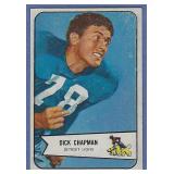1954 Bowman #65 Dick Chapman Detroit Lions