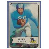 1954 Bowman #5 Bill Stits Detroit Lions