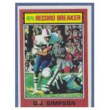 Sharp 1976 Topps #6 OJ Simpson RB Buffalo Bills