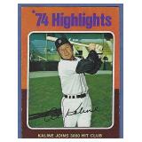 1975 Topps #4 Al Kaline Highlights Tigers