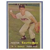 High Grade 1957 Topps #237 Foster Castleman Giants