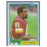High Grade 1981 Topps #194 Art Monk RC Redskins