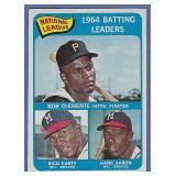1965 Topps #2 Batting Ldrs Roberto Clemente Aaron