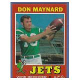 High Grade 1971 Topps #19 Don Maynard NY Jets