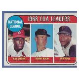 1969 Topps #8 ERA Leaders Bob Gibson Bob Veale