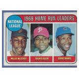 1969 Topps #6 HR Ldrs Willie McCovey Ernie Banks