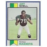 1973 Topps #77 Art Shell RC Oakland Raiders