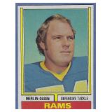 High Grade 1974 Topps #205 Merlin Olsen LA Rams