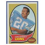 1970 Topps #75 Lem Barney RC Detroit Lions