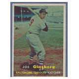 High Grade 1957 Topps #236 Joe Ginsberg Orioles