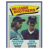 1977 Topps #631 George & Ken Brett Brothers