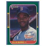 High Grade 1987 Donruss Rookies #5 Ellis Burks RC