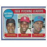 1969 Topps Pitching Ldrs Gibson Jenkins Marichal