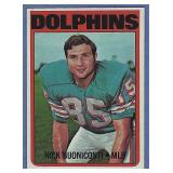 1972 Topps #43 Nick Buoniconti Miami Dolphins