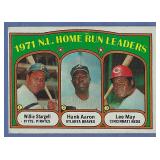 1972 Topps #89 HR Ldrs Willie Stargell Hank Aaron