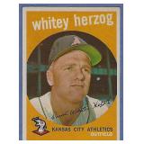 1959 Topps 392 Whitey Herzog Kansas City Athletics