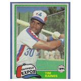 High Grade 1981 Topps #816 Tim Raines RC Expos