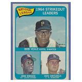 1965 Topps #12 K Ldrs Bob Gibson Don Drysdale
